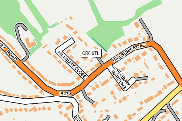 CR6 9TL map - OS OpenMap – Local (Ordnance Survey)