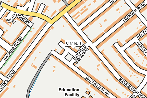 CR7 6DH map - OS OpenMap – Local (Ordnance Survey)