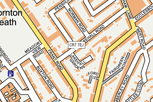 CR7 7EJ map - OS OpenMap – Local (Ordnance Survey)