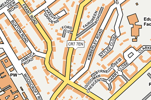 CR7 7EN map - OS OpenMap – Local (Ordnance Survey)