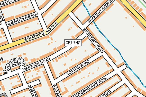 CR7 7NG map - OS OpenMap – Local (Ordnance Survey)