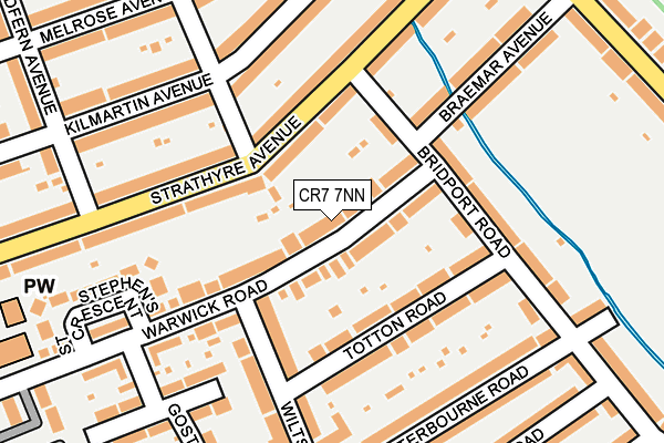 CR7 7NN map - OS OpenMap – Local (Ordnance Survey)