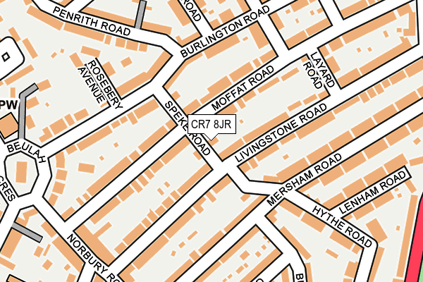 CR7 8JR map - OS OpenMap – Local (Ordnance Survey)