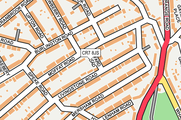 CR7 8JS map - OS OpenMap – Local (Ordnance Survey)