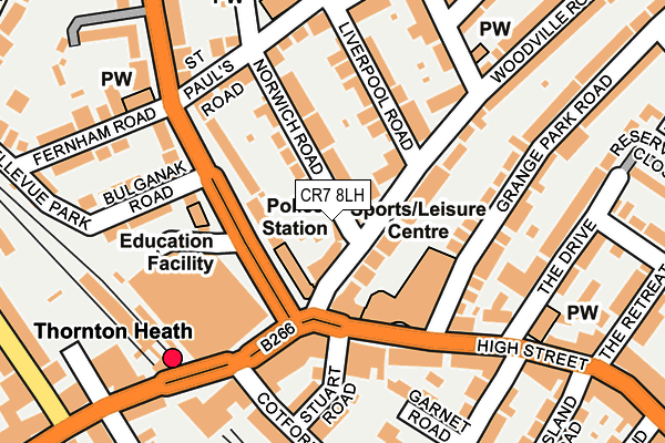 Map of JAMROCK RESTAURANT & BAR LIMITED at local scale