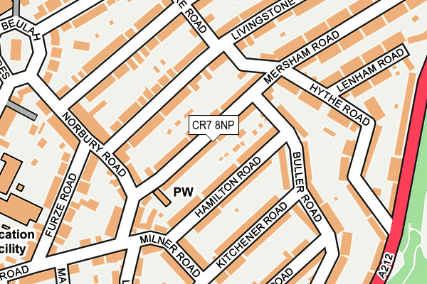 CR7 8NP map - OS OpenMap – Local (Ordnance Survey)