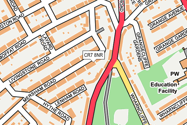 CR7 8NR map - OS OpenMap – Local (Ordnance Survey)