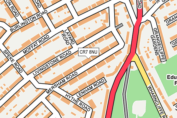 CR7 8NU map - OS OpenMap – Local (Ordnance Survey)