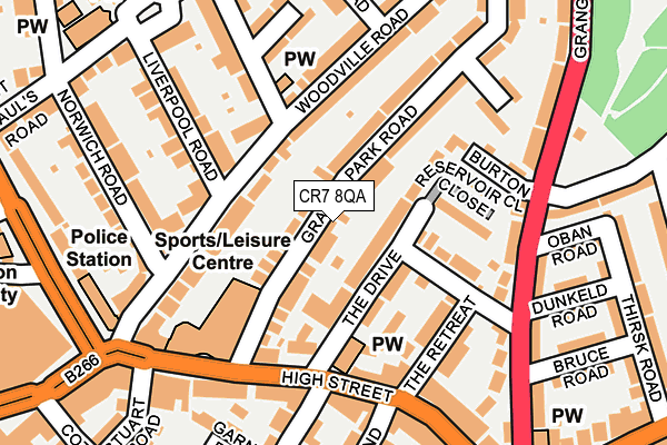 Map of 64/64A GRANGE PARK ROAD LTD at local scale
