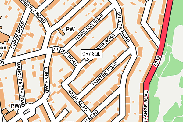 CR7 8QL map - OS OpenMap – Local (Ordnance Survey)