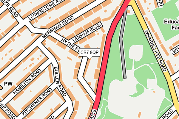 CR7 8QP map - OS OpenMap – Local (Ordnance Survey)
