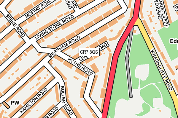 CR7 8QS map - OS OpenMap – Local (Ordnance Survey)