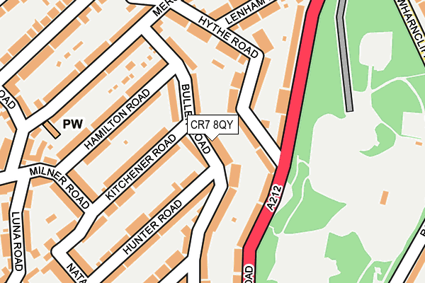 CR7 8QY map - OS OpenMap – Local (Ordnance Survey)
