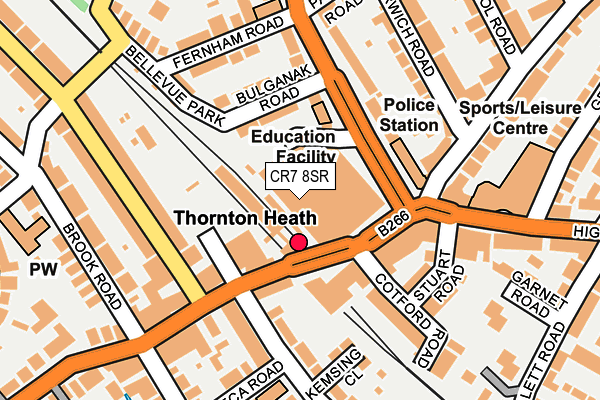 CR7 8SR map - OS OpenMap – Local (Ordnance Survey)