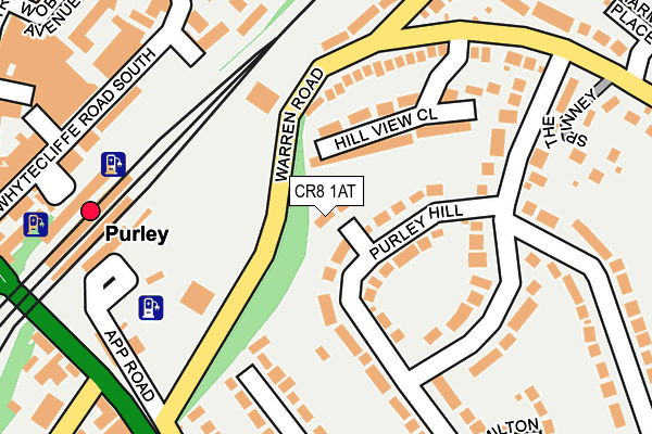 CR8 1AT map - OS OpenMap – Local (Ordnance Survey)