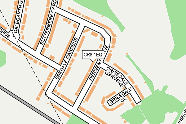 CR8 1EQ map - OS OpenMap – Local (Ordnance Survey)