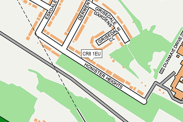 CR8 1EU map - OS OpenMap – Local (Ordnance Survey)