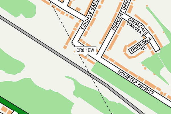 CR8 1EW map - OS OpenMap – Local (Ordnance Survey)