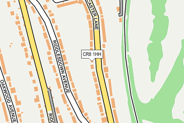 CR8 1HH map - OS OpenMap – Local (Ordnance Survey)