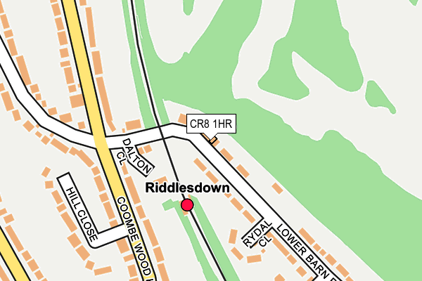 CR8 1HR map - OS OpenMap – Local (Ordnance Survey)