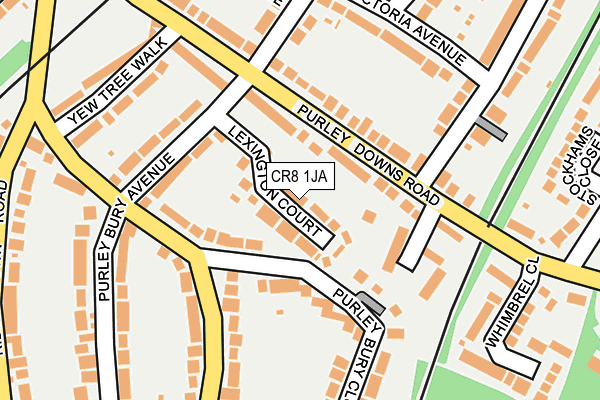 CR8 1JA map - OS OpenMap – Local (Ordnance Survey)
