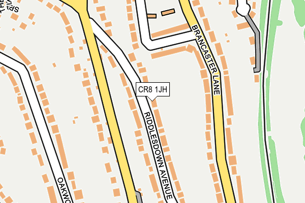 CR8 1JH map - OS OpenMap – Local (Ordnance Survey)