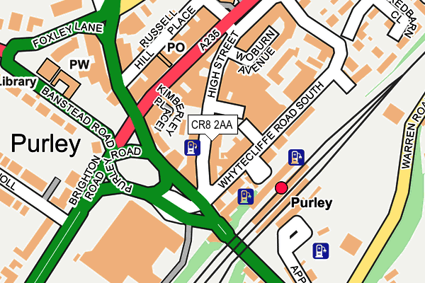 CR8 2AA map - OS OpenMap – Local (Ordnance Survey)
