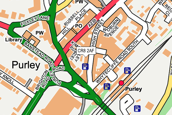Map of SURREY CATERING LIMITED at local scale