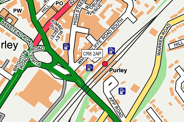 CR8 2AP map - OS OpenMap – Local (Ordnance Survey)