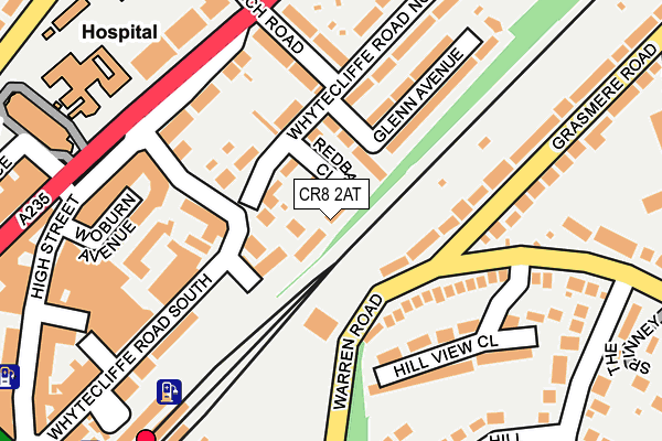 CR8 2AT map - OS OpenMap – Local (Ordnance Survey)
