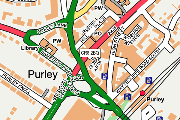 CR8 2BQ map - OS OpenMap – Local (Ordnance Survey)