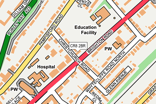 Map of PURLEY BUSINESS IMPROVEMENT DISTRICT COMMUNITY INTEREST COMPANY at local scale