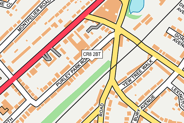 CR8 2BT map - OS OpenMap – Local (Ordnance Survey)
