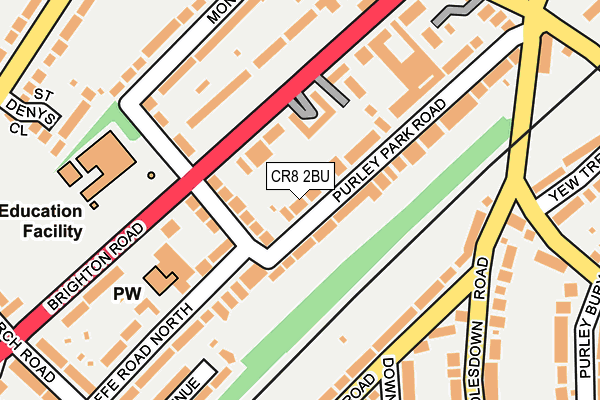 CR8 2BU map - OS OpenMap – Local (Ordnance Survey)