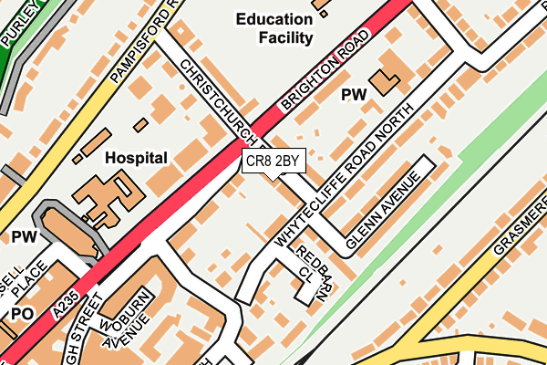 CR8 2BY map - OS OpenMap – Local (Ordnance Survey)