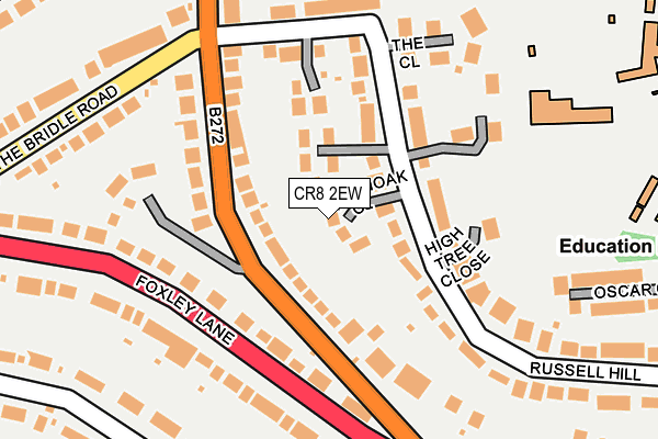 CR8 2EW map - OS OpenMap – Local (Ordnance Survey)
