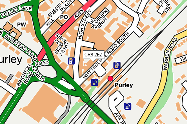 CR8 2EZ map - OS OpenMap – Local (Ordnance Survey)