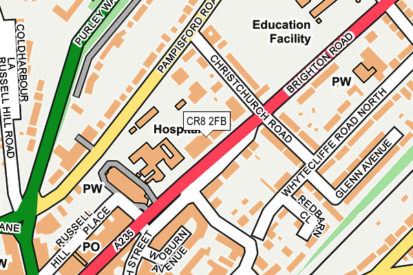 CR8 2FB map - OS OpenMap – Local (Ordnance Survey)
