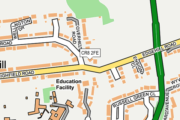 CR8 2FE map - OS OpenMap – Local (Ordnance Survey)