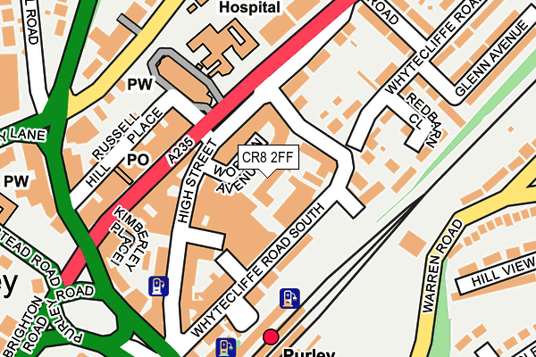 CR8 2FF map - OS OpenMap – Local (Ordnance Survey)