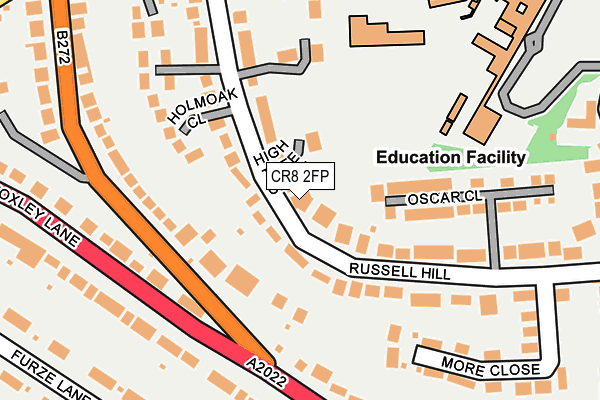 CR8 2FP map - OS OpenMap – Local (Ordnance Survey)