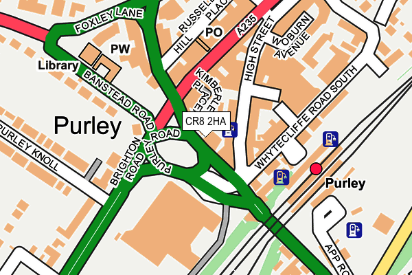 CR8 2HA map - OS OpenMap – Local (Ordnance Survey)