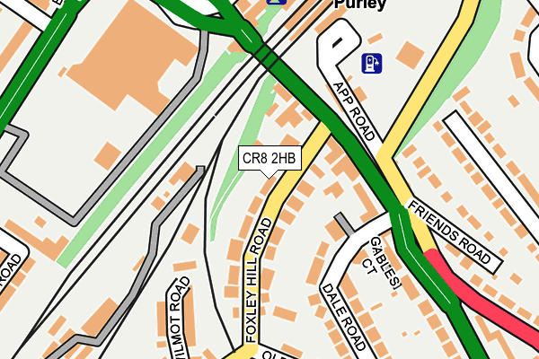 CR8 2HB map - OS OpenMap – Local (Ordnance Survey)