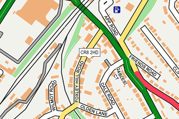 CR8 2HD map - OS OpenMap – Local (Ordnance Survey)