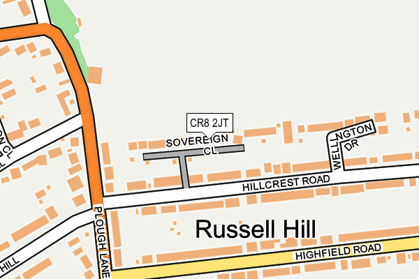 CR8 2JT map - OS OpenMap – Local (Ordnance Survey)