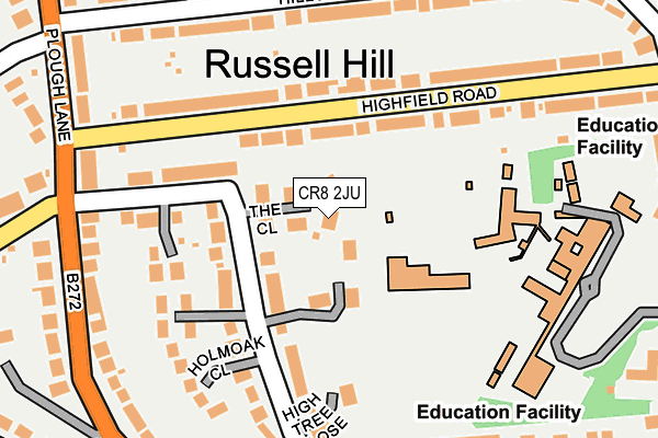 CR8 2JU map - OS OpenMap – Local (Ordnance Survey)