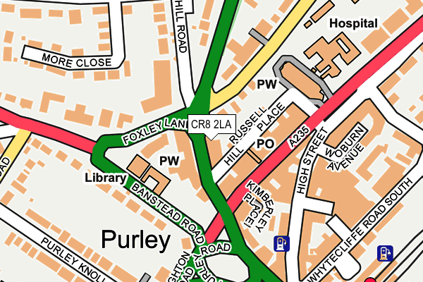 CR8 2LA map - OS OpenMap – Local (Ordnance Survey)