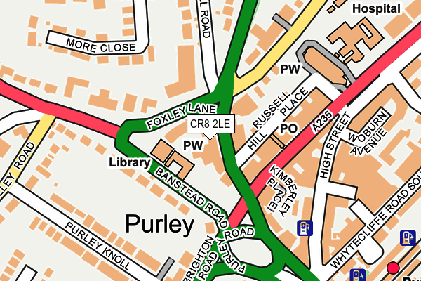 CR8 2LE map - OS OpenMap – Local (Ordnance Survey)