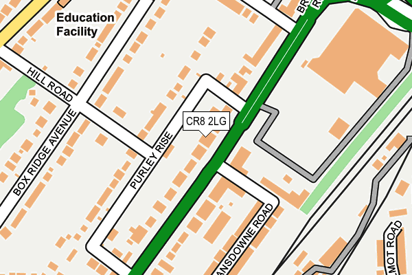 CR8 2LG map - OS OpenMap – Local (Ordnance Survey)