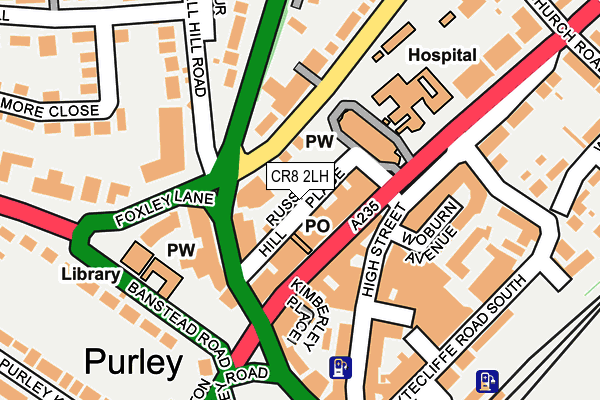 CR8 2LH map - OS OpenMap – Local (Ordnance Survey)